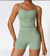 Second Skin Cross Back Top - Mint Green