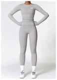 Second Skin Full Length Top - Pale Grey