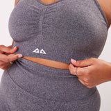 The 'Energy' Sports Bra - Charcoal