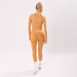 The 'Energy' Scrunch & Seamless Leggings - Mustard