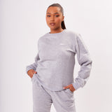 Premium Unisex Sweatshirt - Cloud Grey Marl