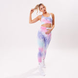 The 'Tie Dye Scrunch' Leggings - Bubble Gum